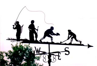 Sporty Family weathervane